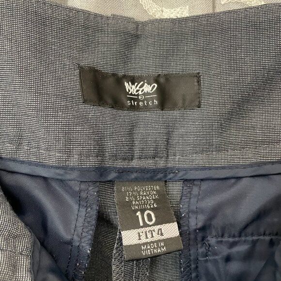 Navy Mossimo Stretch Slacks, Size 10 - Picture 4 of 6